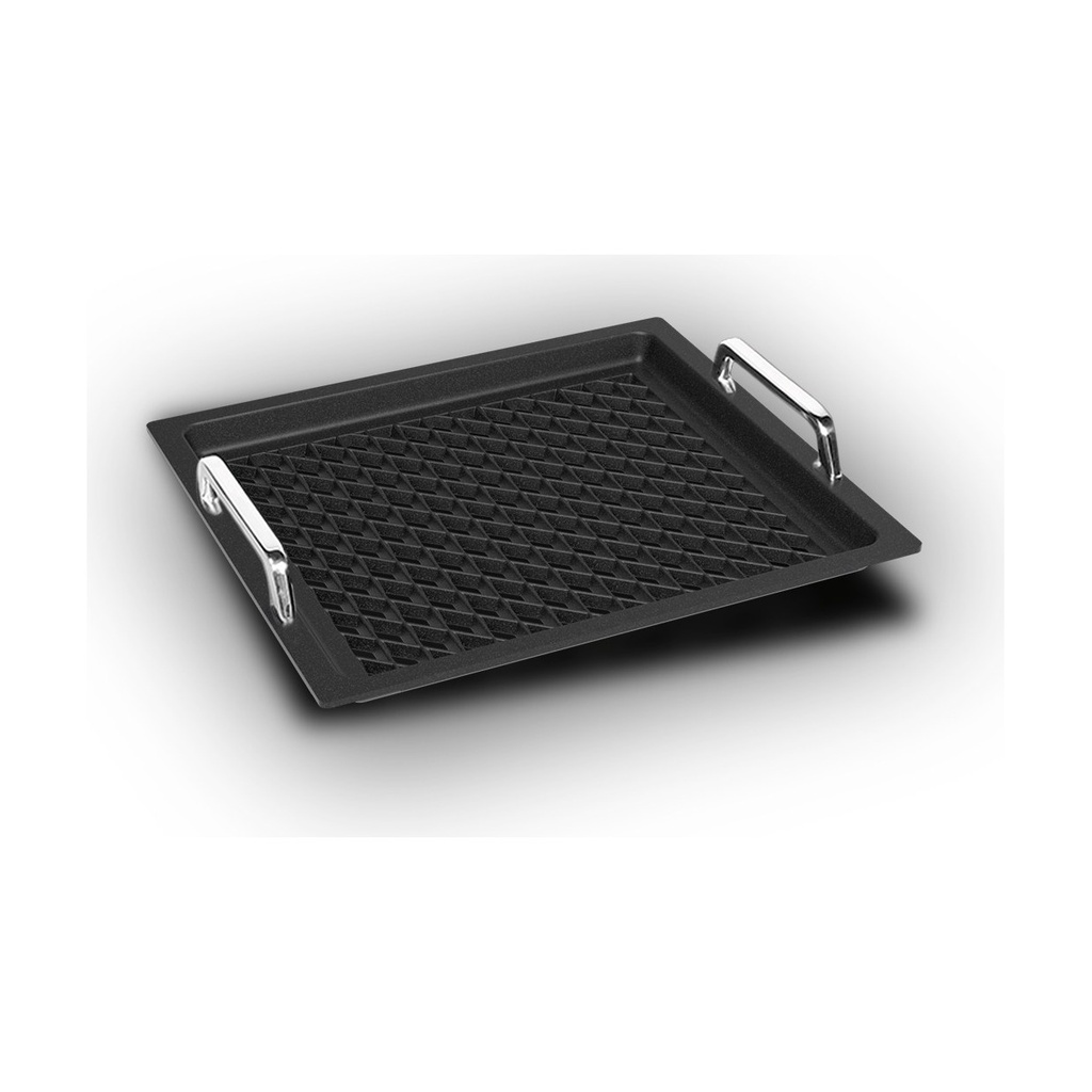 AMT Gastronorm 2/3 - 2,0 cm tief, Griffe, offene Raute