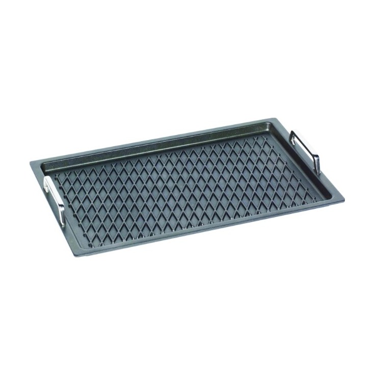 AMT Gastronorm 1/1 2.0 cm deep, with handles, BBQ grill base