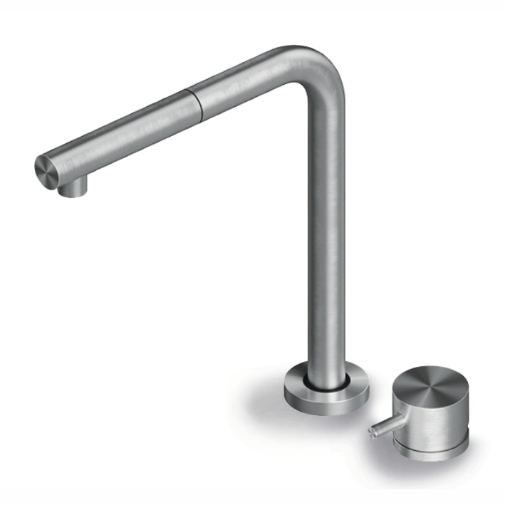 [SS02802] ARTINOX sink mixer tap Circle Steel 52