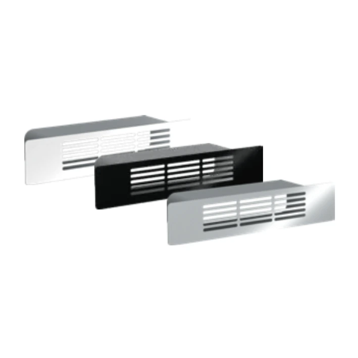 [7568-Schwarz] AVITANA QUADROslim 7568 black ventilation grille 65
