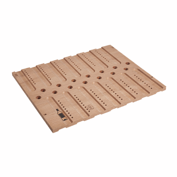 FRIO GROUP Clayette en bois réversible Bordeaux/Bourgogne