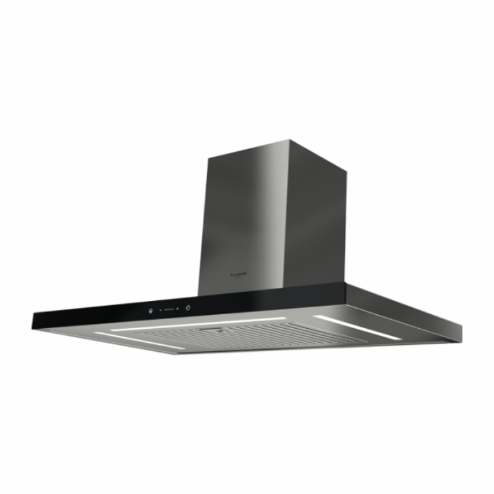 [FTHD900TCBKX] FULGOR cappa a parete 90 nero Glas