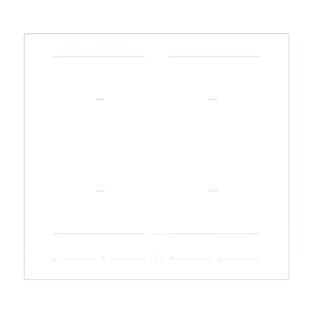 [FCH604IDTSWH] FULGOR piano cottura a induzione 60-bianco vetroceramica