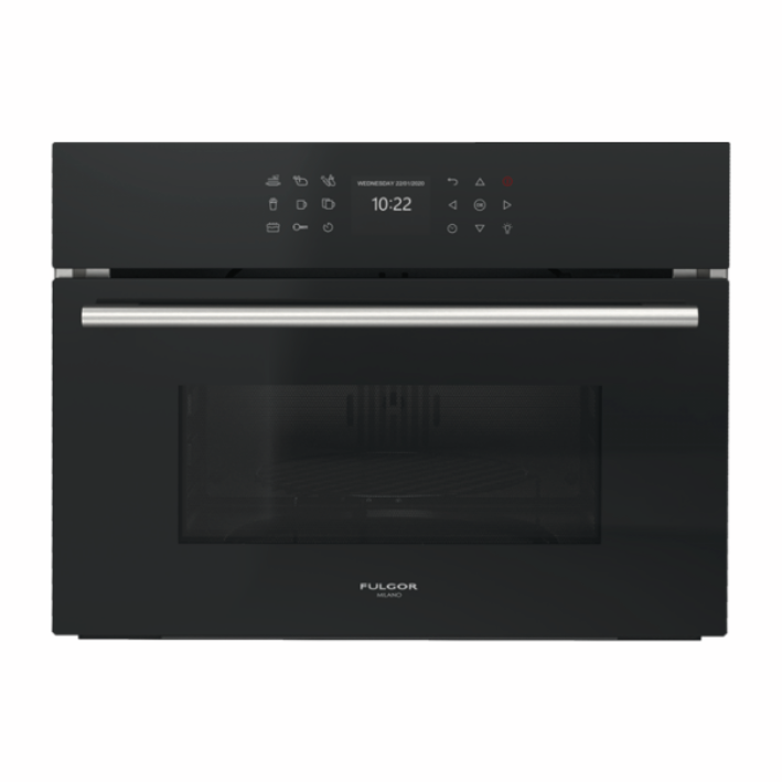 [FGMO4508TEMBK] FULGOR microonde Grillofen 45-vetro nero