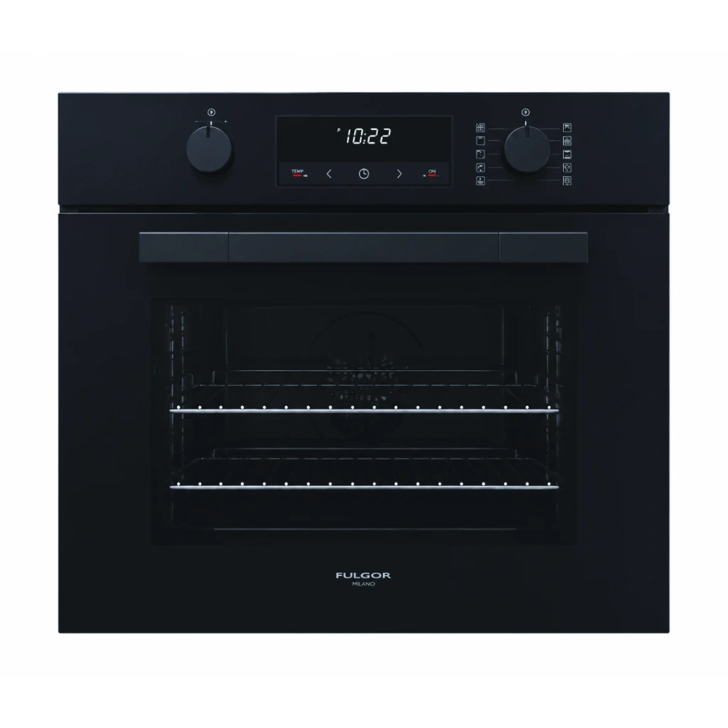 [FUTO6011PMTGBK] FULGOR multifunction pyrolytic oven 60 black glass