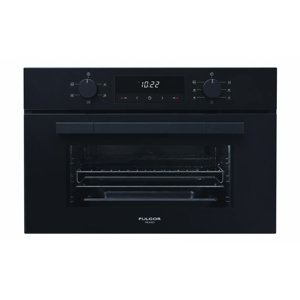 [FUTGSO4505MTGBK] FULGOR Grill-Dampfbackofen 45 Schwarzes Glas