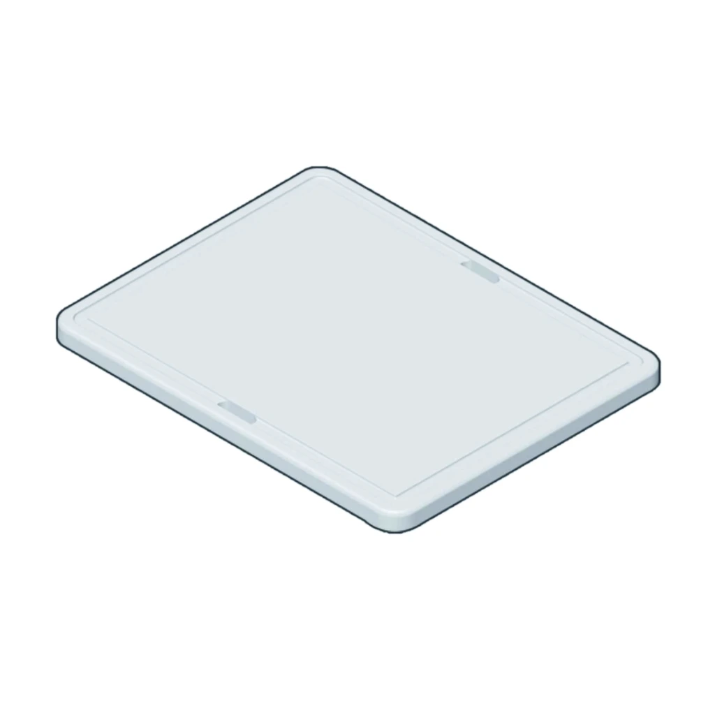 [T4233PL] FULGOR Schneidebrett Aus Weißem Polyethylen