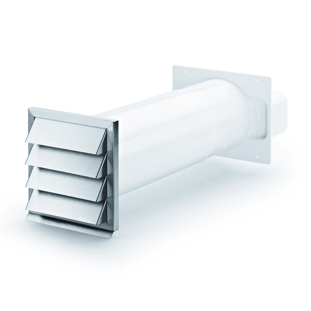 NABER Klima-E flow 150 caisson mural, blanc, acier inoxydable