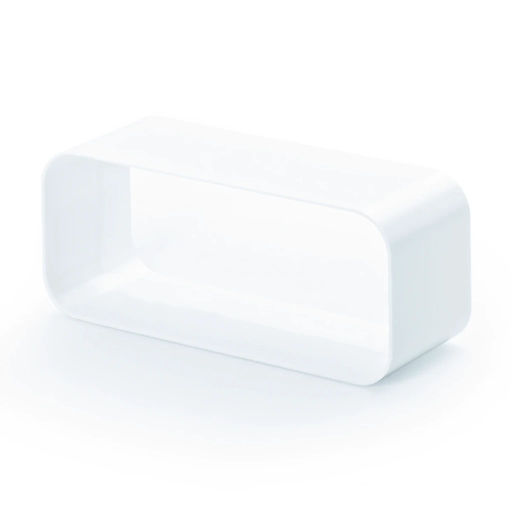 NABER F-VBS 150 duct bend connector 80 mm, white.