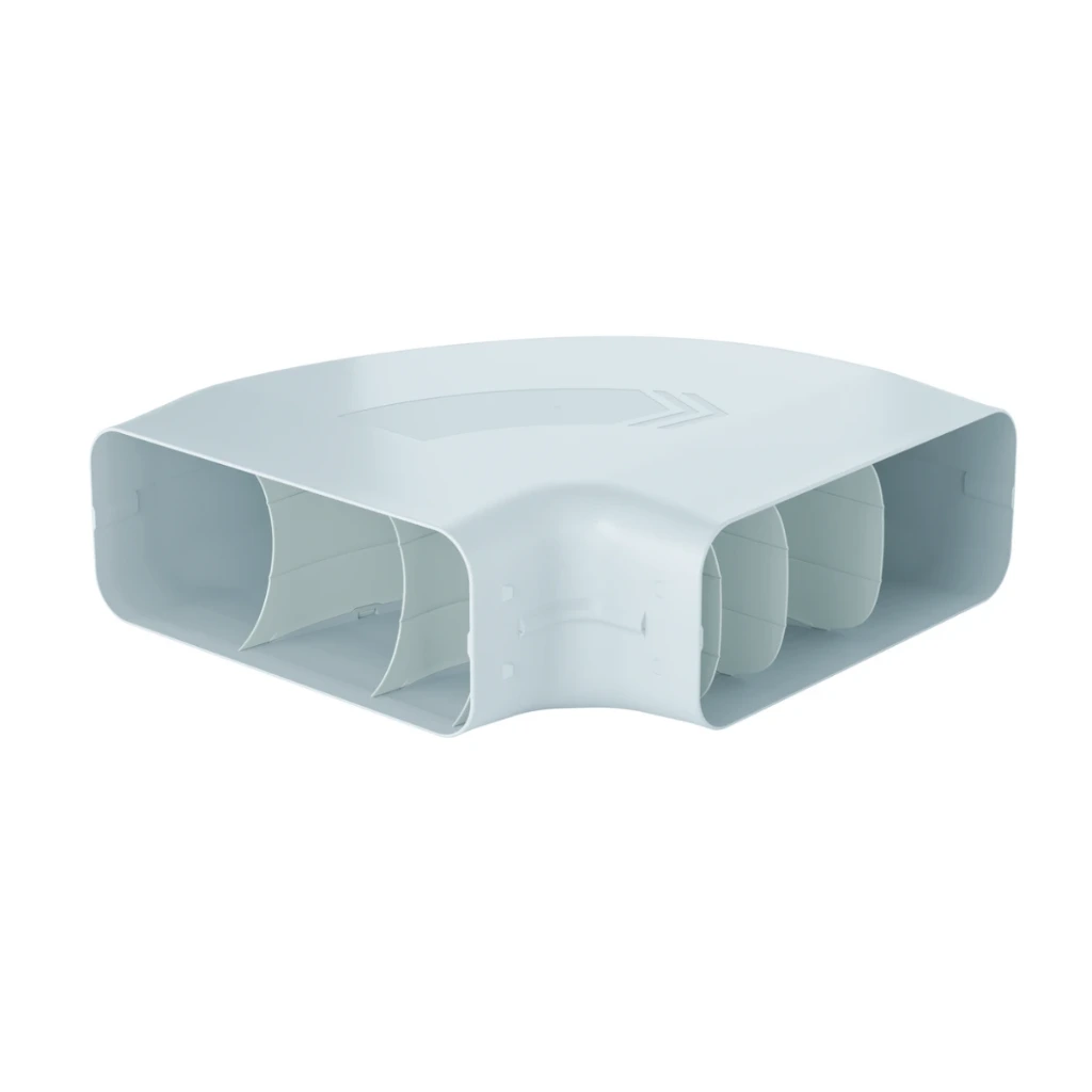 [76444-Grau] NABER PRIME flow P-RBH 150 Rohrbogen horizontal 90°, hellgrau