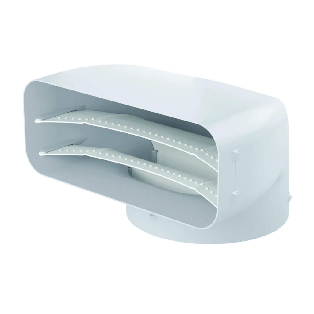 [76484-Grau] NABER PRIME flow P-UR 150 Umlenkstück 90°, hellgrau