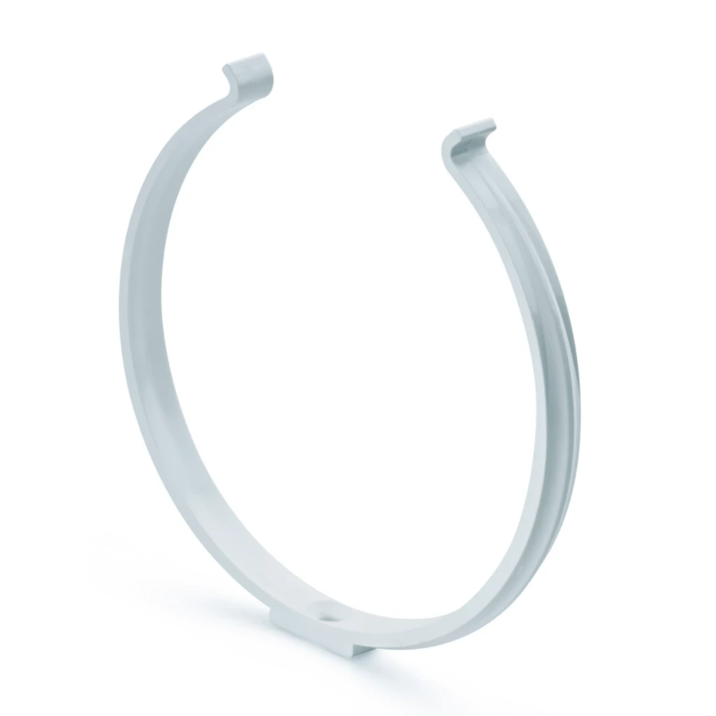 [76534-Grau] NABER PRIME flow P-RKH 150 supporto per condotto rotondo, grigio chiaro.