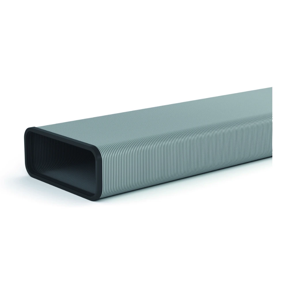 [77404-Alu] NABER STEEL flow SF-VRO flex 150 Flachkanalrohr, Länge 500 mm, Aluminium