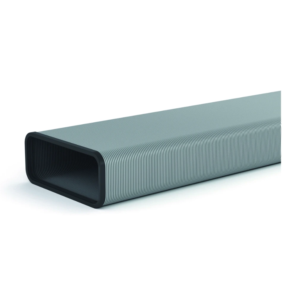 [77414-Alu] NABER STEEL flow SF-VRO flex 150 Flachkanalrohr, Länge 1000 mm, Aluminium