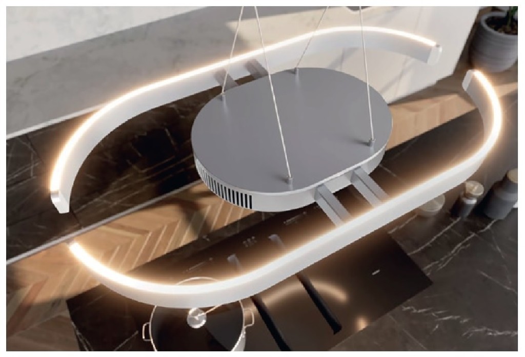 [8260-P-Weiss] aira LUCE oval, plasma, white